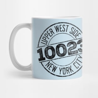 Upper West Side 10023 (Black print) Mug